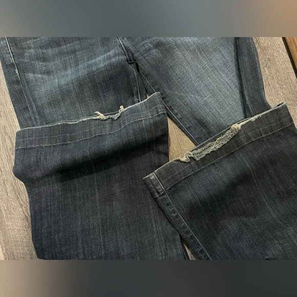 7 for All Mankind DOJO Jeans Women’s Size 27 Dark Wash Flare Leg U115B380S - Picture 4 of 9
